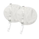 Maxbell 2x Underarm Pad Non Visible Comfortable with Shoulder Strap Armpit Sweat Pad White