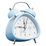 Maxbell Maxbell Kids Triangle Twin Bell Alarm Clock Battery Operated  Blue