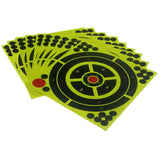 Maxbell 10pcs Shooting Targets Reactive Splatter Adhesive Paper Target 20x20cm