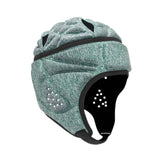 Maxbell Rugby Helmet Protective Gear Breathable Headgear for Sports Baseball Pitcher Gray Blue
