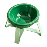 Maxbell Cat Bowl Non Slip Anti Vomiting Ceramic Cat Bowl for Kitty Indoor Cats Puppy Short version Green