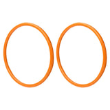 Wheelchair Push Rims Covers Silicone Practical Protective Waterproof Non Slip orange