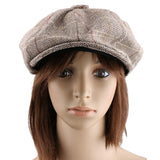 Maxbell 2pieces Newsboy Golf Flat Gatsby Hat Driving Beret Baker Peaked Cap