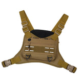 Maxbell Front Chest Bag Multifunction Antitheft Chest Rig for Travel Climbing Hiking brown