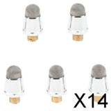 Maxbell 14x5 Pieces Replacement Fiber Tips for Capacitive Stylus Pens Diameter 6.0mm