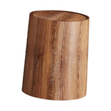 Maxbell Maxbell Trash Bin Imitation Wood Grain with Swing Lid Trash Can for Home Dorm Office S