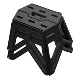 Maxbell 2 Pieces Folding Stools Camping Stool for Outdoor Indoor Backpacking Fishing Black