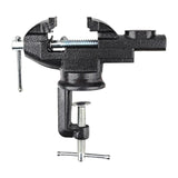 Maxbell Clamp-on Vise 360° Rotate Clamp Vice for Woodworking Craft Creation Modeling clampmouth 6.5cm black