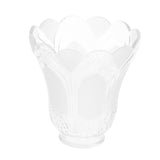 Maxbell 3 Pieces #1 Frosted Glass Ribbed Bell Light Shades Chandelier Lamp Pendant