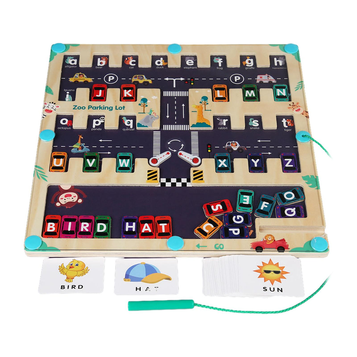 Maxbell Magnetic Alphabet Maze Board Teaching Prop Alphabet Matching Puzzle for Kids