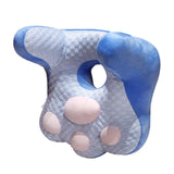 Maxbell Neck Support Pillow for Office Chair Cushion for Lunch Break Travel Airplane Blue