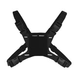 Maxbell Phone Chest Mount Harness Strap Holder for Live Backpacking Hiking black
