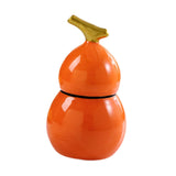 Maxbell Toothpick Holder Dispenser Cotton Swab Jar for Kitchen Home Bathroom Shelves orange