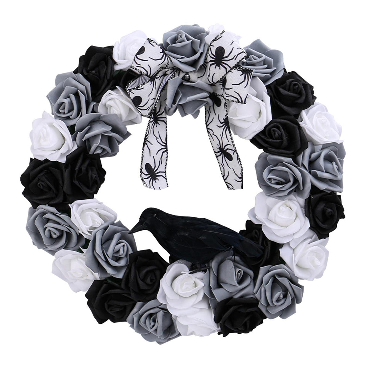 Maxbell Halloween Wreath Spooky Whimsical Halloween Decoration for Party Door Window