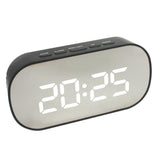 Maxbell LED Large Screen Bedside Alarm Clock Digital Clock Black Frame White Light