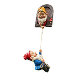 Maxbell Climbing Garden Gnome Figurines Cute Friends Gift for Tabletop Outdoor Porch