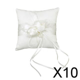 Maxbell 10xPermium Personalised Wedding Ring Pillow Bearer Cushion Bridal Decoration A