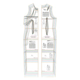 Maxbell Qipao Basic Pattern Template Clear Tailoring Professional Illustration Ruler