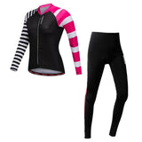 Maxbell Women Bike Jersey Tight Set Cycle Bicycle Shirt Pants Gel Padded S Black - Aladdin Shoppers