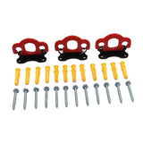 Maxbell Maxbell 3 Pieces Resistance Band Door Anchors for Resistance Bands Closed Loop Bands Red Black