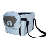 Maxbell Dog Car Seat Washable Sturdy Comfortable Anti Slip Bottom Travel Carrier Bed Blue