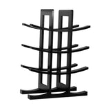 Maxbell Wine Bottle Holder Simple Crafts Wine Holder for Desktop Cabinet Living Room Black