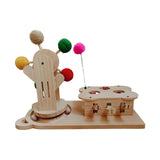 Maxbell Whack Mole and Ferris Wheel Cat Interactive Toy Lightweight Versatile Wooden