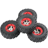 Maxbell 4x RC Tire Wheels RC Wheels and Tires Set for 12423 12427 for RC 1: 12 Scale