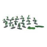 Maxbell 18Pcs Soldier Models 1/35 Birthday Gifts Miniature Figurines for Games Hobby Green