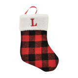 Christmas Stockings Portable Xmas Fireplace Socks for Holiday Home Fireplace Letter L