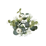 Maxbell Mini Pumpkin Candle Wreath Harvest Wreath for Fireplace Party Indoor Outdoor