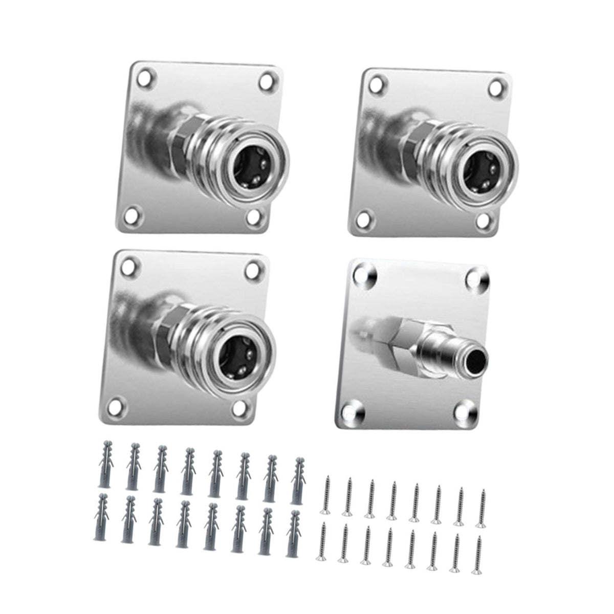 Maxbell 4x 1/4" Quick Connect Automatic Foam Tip Mount Cleaning Machine Storage Rack