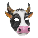 Maxbell Cow Mask Face Cover Halloween Costume for Cosplay Drama Performance Festival