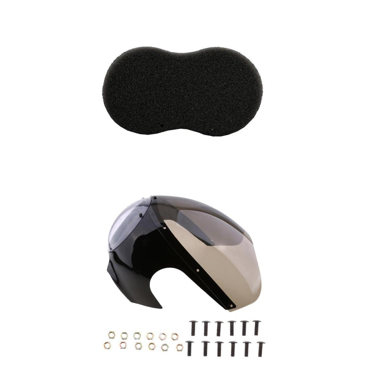 1pc Motorcycle Vintage Headlight Head Light Fairing Cover for Bolts Kit