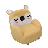 Maxbell 2in1 Kids Cartoon Sofa Bed, Soft Plush, Solid Wood, Safe & Space-Saving Yellow Koala Wood