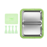 Maxbell Ice Cream Maker Homemade Easy to Clean Fun Families Activities Ice Cream Pan Green With Lid