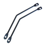 Maxbell 2 Pieces Flat Bracket for Bikes Accessories Bike Rear Rack Extension Bracket Bend Round Rack