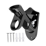 Maxbell Flag Pole Holder Strong Anti Rust Double Positions for Outdoor Outside House Black