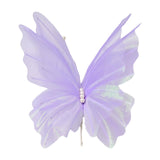 Maxbell 3D Butterfly Wall Decor Butterfly Mesh Photography Prop for Holidays Bedroom Light Purple