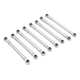 Maxbell 8Pcs RC Car Chassis Fixing Linkage Rod DIY RC Model Car Accessories for 1:12 Silver
