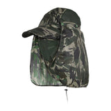 Maxbell Sun Cap for Men Women Detachable Neck Flap and Face Cover for Outdoor Sports Style D