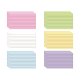 Maxbell Ruled Memo Note Flashcards Study Cards Notecards for School Learning Meeting 300 sheet multicolor
