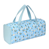 Maxbell Yarn Storage Organizer with Handle Crochet Bag for Yarn Skeins Crochet Hooks Blue Bee