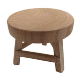 Maxbell Wooden Stool for Plant Rustic Plant Stool for Bonsai Potted Plant Home Decor