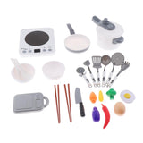Maxbell Kids Pretend Play Games Kitchen Tableware Cutting Food Set 24pcs Style 2