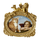Maxbell Picture Frame Rustic Gifts Tabletop Display Oval Wall Art Luxury Retro Style