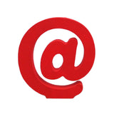 Maxbell Red Wooden English Letters Decoration Ornaments for party AT Sign