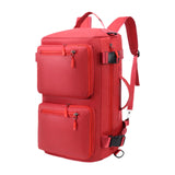 Maxbell Travel Backpack Fashionable Sports Duffle Bag for Camping Outdoor Activities Red