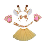 Maxbell Animal Giraffe Costume Headband for Stage Shows Animal Themed Parties Easter Yellow