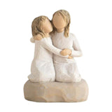 Resin Friendship Figurine Craft Desktop Desk for Bedroom Bathroom Decoration